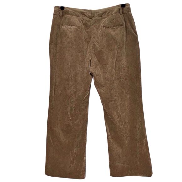 Coldwater Creek Whisper Corduroy Pants Trouser Wide Leg Petite 16 Size P16 Brown - Picture 4 of 8